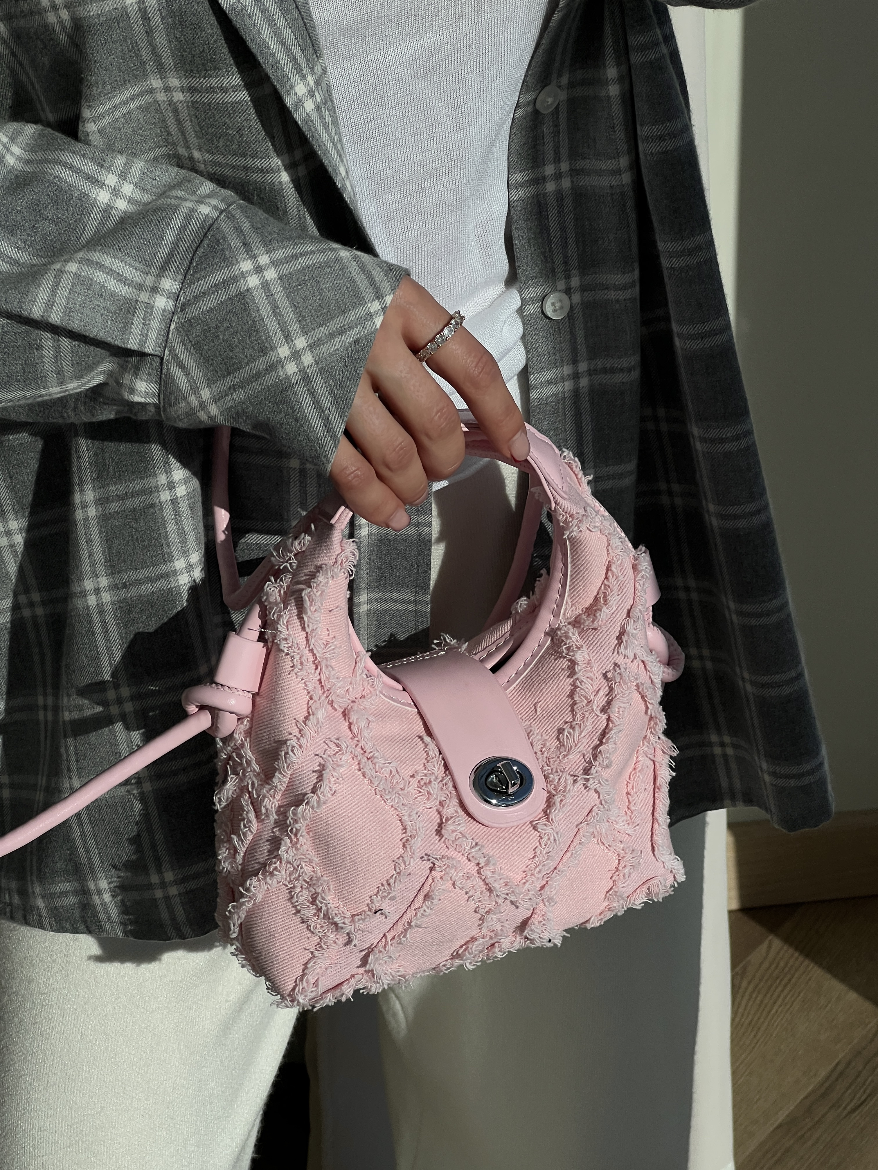 DENIM BAG PINK